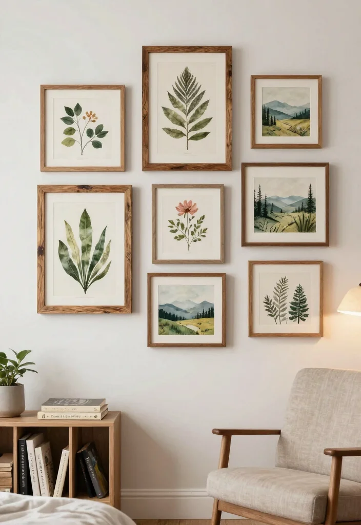 18 Green Bedroom Decor Ideas Fresh Natural Calm - 6. Nature-Inspired Wall Art 1