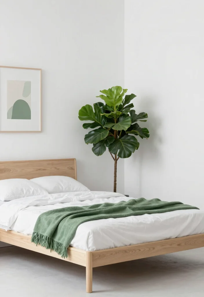18 Green Bedroom Decor Ideas Fresh Natural Calm - 7. Minimalist Green Decor 1