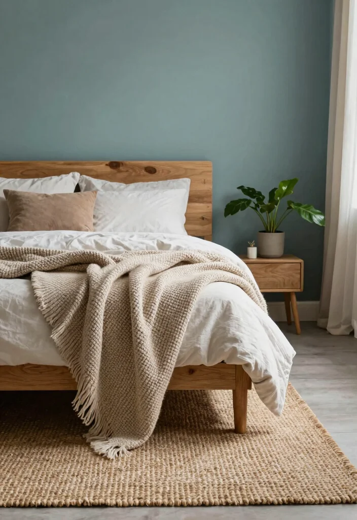 18 Green Bedroom Decor Ideas Fresh Natural Calm - 9. Incorporating Nature Textures 1