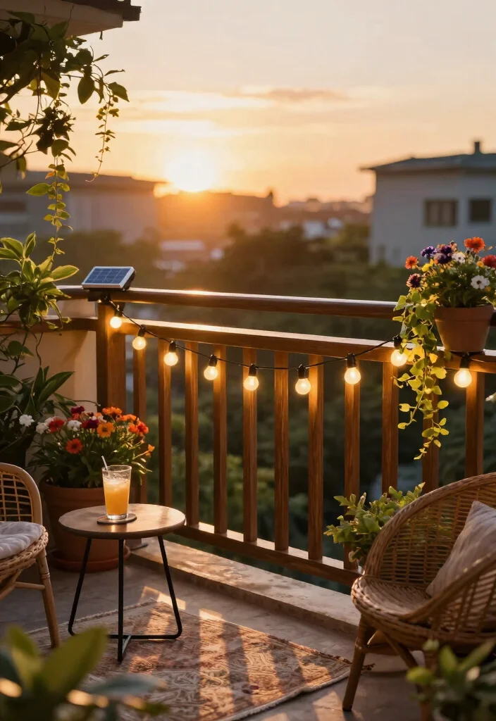 12 Balcony String Lights for Renters Who Can't Drill Holes - 1. Solar-Powered String Lights 1