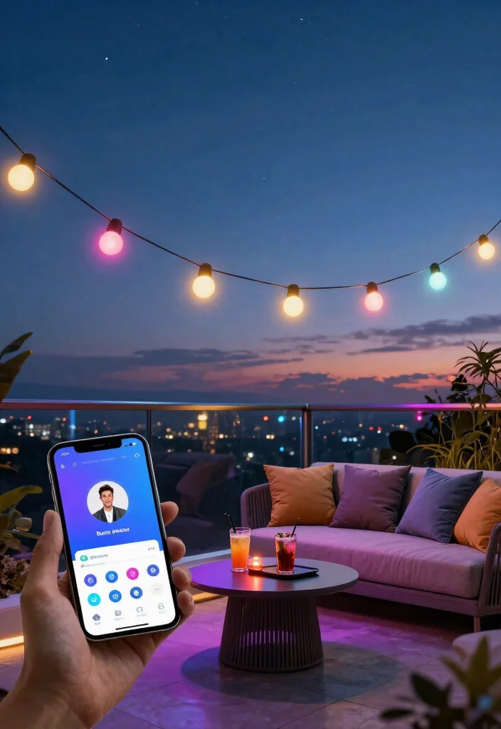 12 Balcony String Lights for Renters Who Can't Drill Holes - 11. Smart String Lights 1
