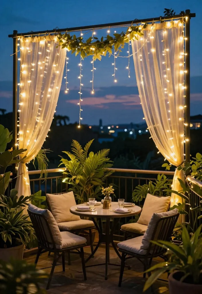 12 Balcony String Lights for Renters Who Can't Drill Holes - 4. Curtain String Lights 1