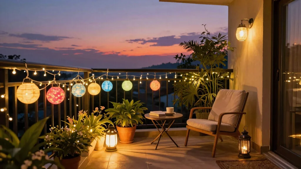 12 Balcony String Lights for Renters Who Can't Drill Holes