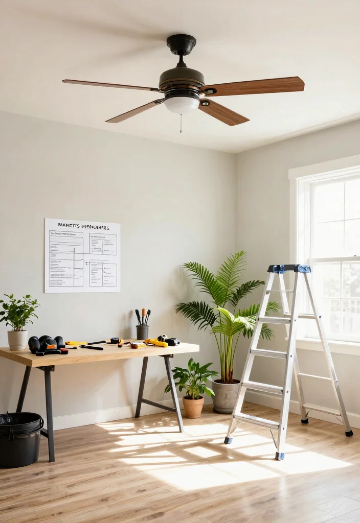 12 Ceiling Fan With Light Ideas That Move Air in Large Rooms - 12. Ceiling Fan Installation Tips 1