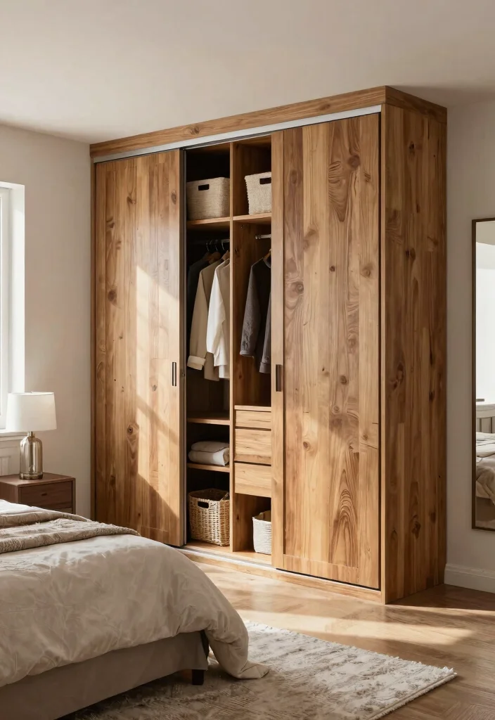 12 Farmhouse Master Bed Ideas That Add Storage Without Clutter - 6. Built-In Wardrobes 1