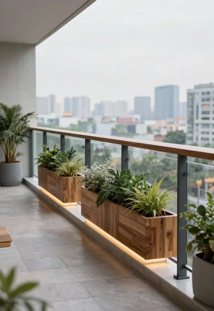 12 Modern Balcony Railing Design Ideas for Small Spaces - 11. Modular Railing Systems 1