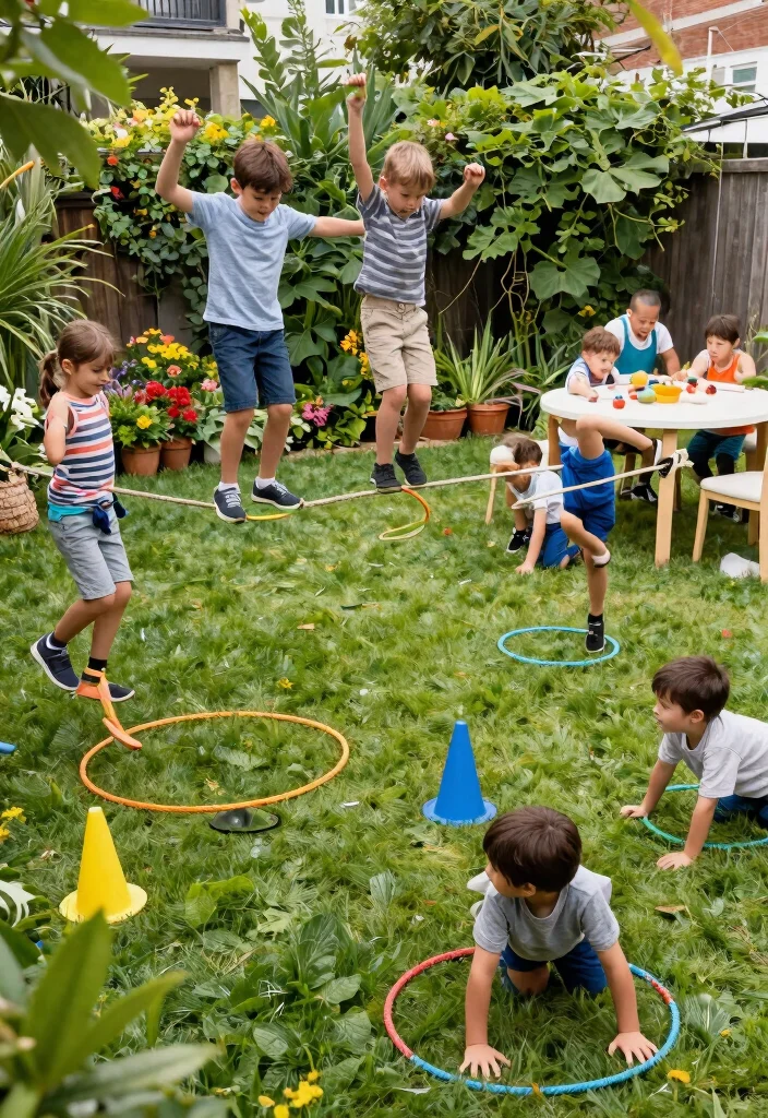 12 Outdoor Games for Kids That Don't Need a Huge Backyard - 3. DIY Obstacle Course 1