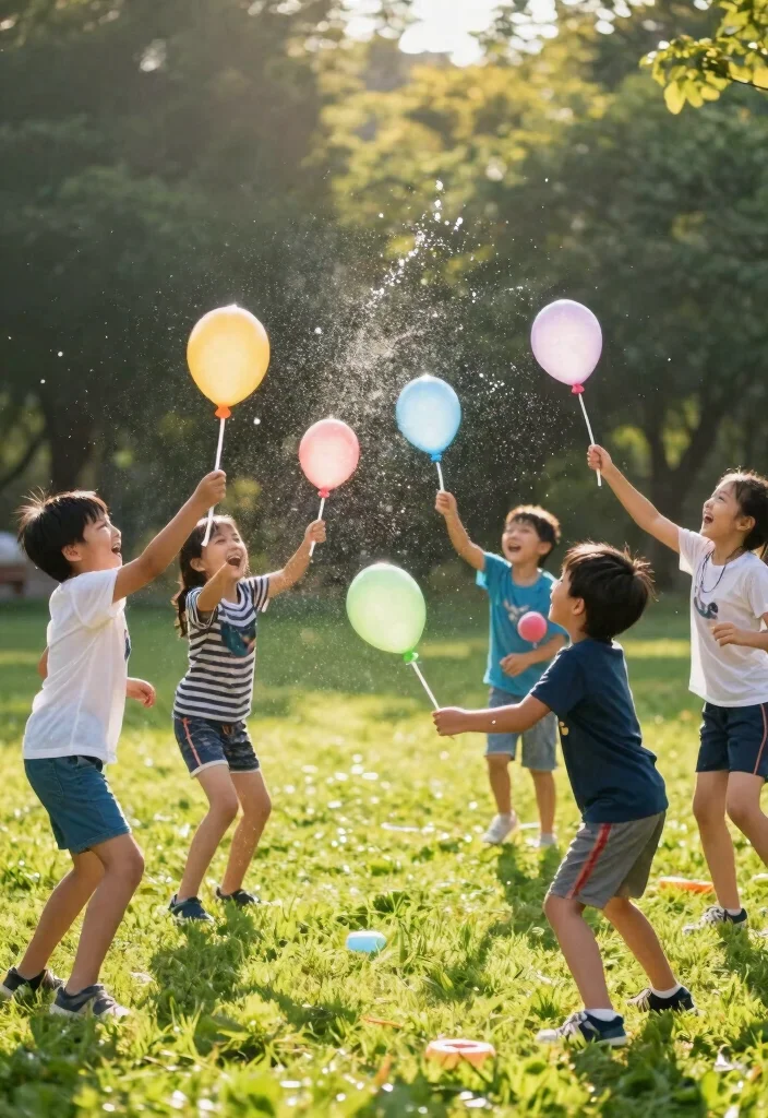 12 Outdoor Games for Kids That Don't Need a Huge Backyard - 4. Water Balloon Toss 1