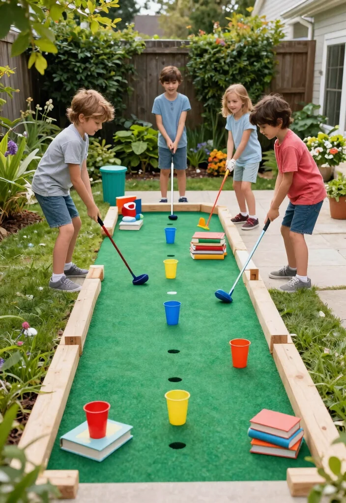 12 Outdoor Games for Kids That Don't Need a Huge Backyard - 8. DIY Mini Golf 1