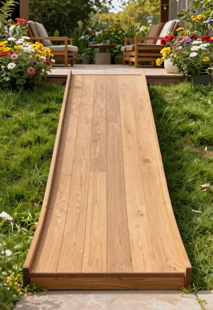 12 Outdoor Patio Ramps for Wheelchair Accessibility - 1. Classic Wooden Ramp 1