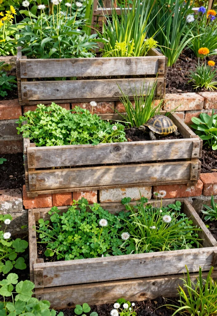 12 Outdoor Tortoise Enclosure Ideas That Prevent Escape and Predators - 1. Multi-Layered Garden Beds 1
