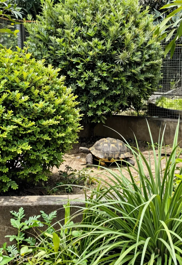 12 Outdoor Tortoise Enclosure Ideas That Prevent Escape and Predators - 7. Natural Fencing with Native Plants 1