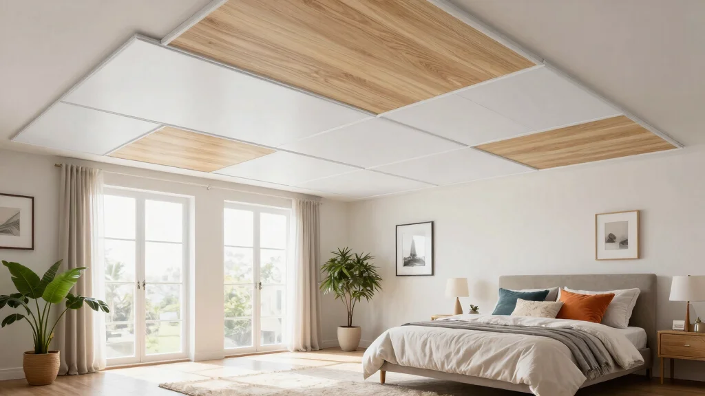 12 PVC Ceiling Panels Bedroom Ideas That Hide Water Stains
