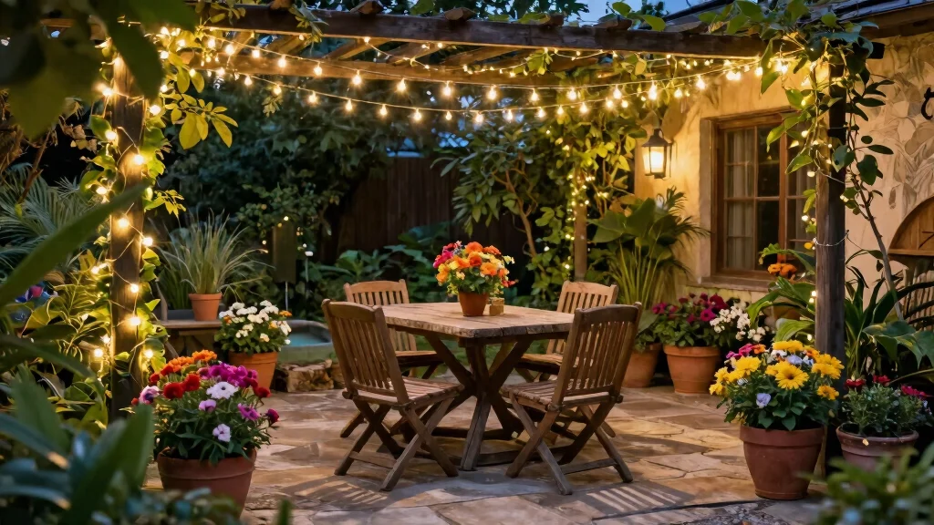 12 Patio Lights String Ideas Planter Combos That Hide Extension Cords