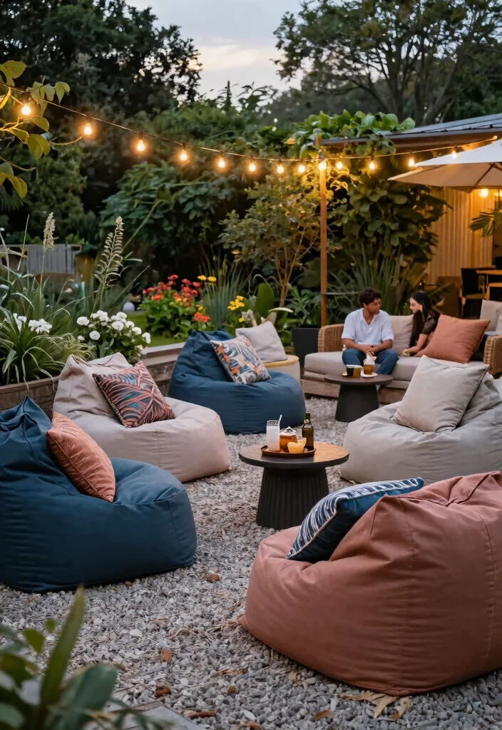 12 Pea Gravel Patio Ideas That Stay in Place Without Edging - 5. A Cozy Lounge Area 1