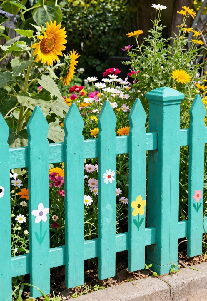 14 Chain Link Fence Ideas That Actually Look Good on a Budget - 4. Empowering with Color 1