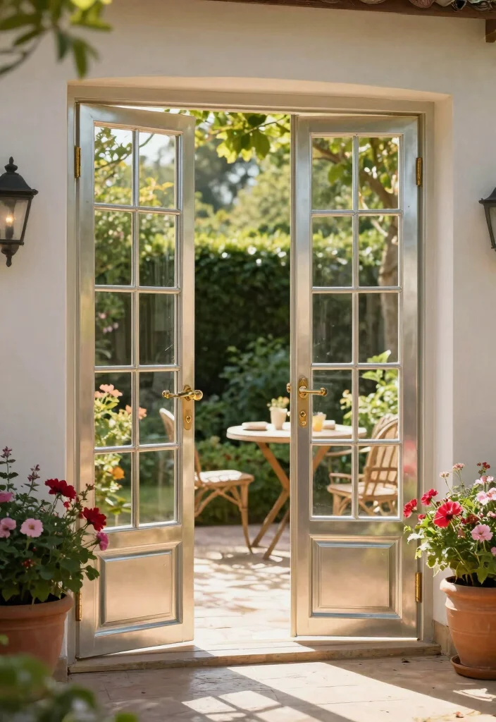 14 Durable Aluminum Patio Doors That Won't Warp Under the Sun - 2. Classic French Doors 1
