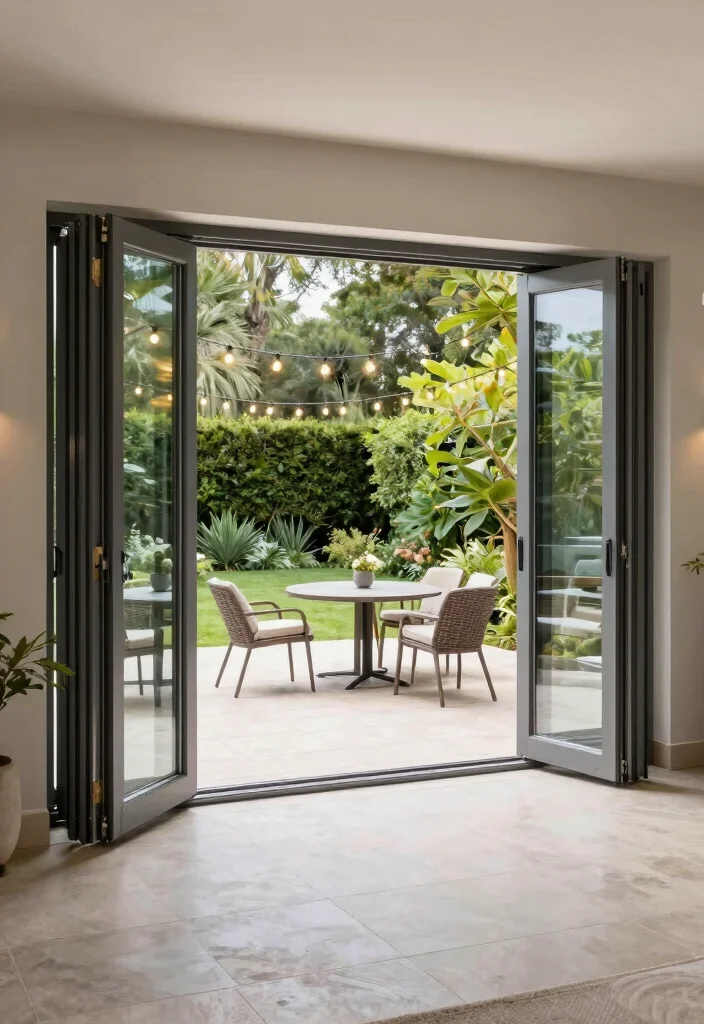 14 Durable Aluminum Patio Doors That Won't Warp Under the Sun - 3. Bi-fold Doors for Maximum Flexibility 1