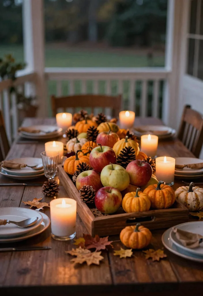 14 Fall Porch Decorating Ideas That Last Through Thanksgiving - 7. Seasonal Table Centerpieces 1