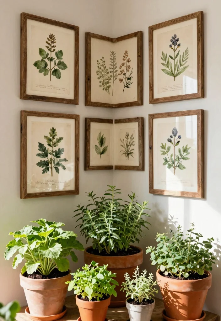 14 French Farmhouse Decor Ideas That Feel Authentic Not Over-Styled - 11. Garden-Themed Art for a Personal Touch 1
