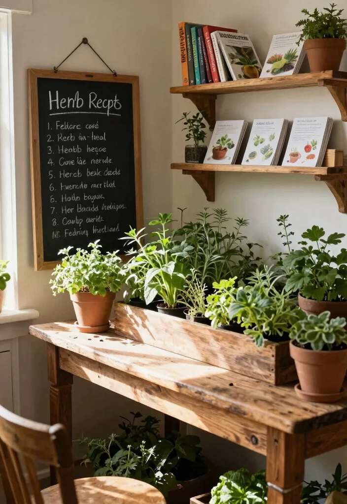 14 French Farmhouse Decor Ideas That Feel Authentic Not Over-Styled - 14. A Dedicated Space for Herb Recipes 1