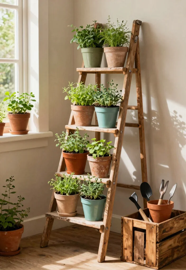 14 French Farmhouse Decor Ideas That Feel Authentic Not Over-Styled - 5. Repurposed Furniture for a Unique Display 1