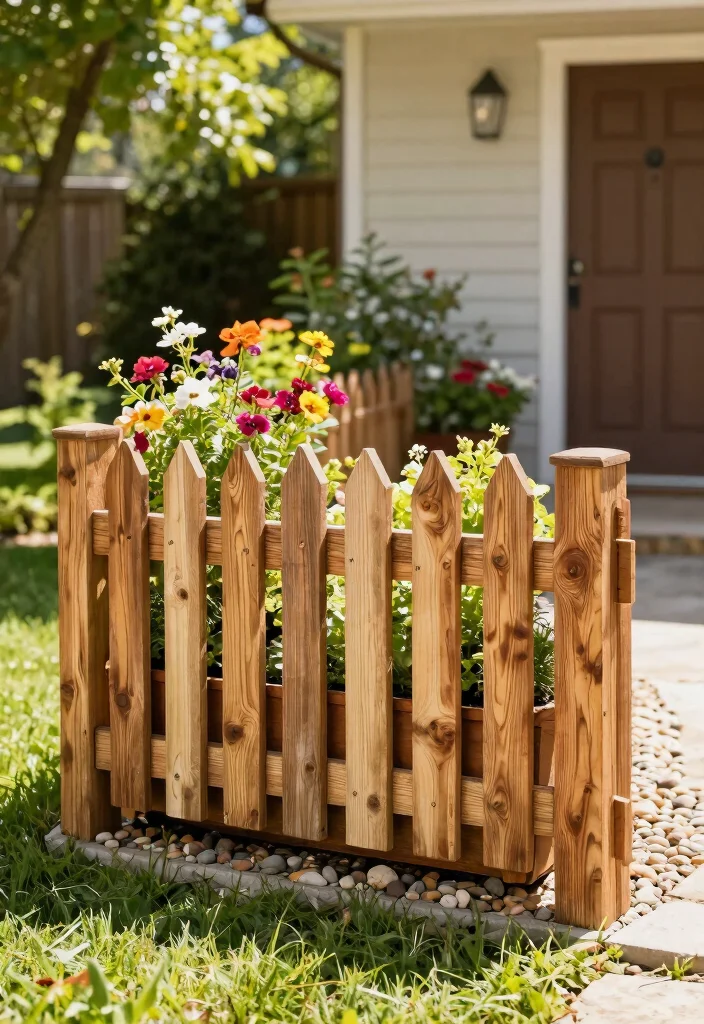 14 Front Yard Fence Ideas That Boost Curb Appeal Without Breaking Code - 1. Rustic Wood Slat Fencing 1