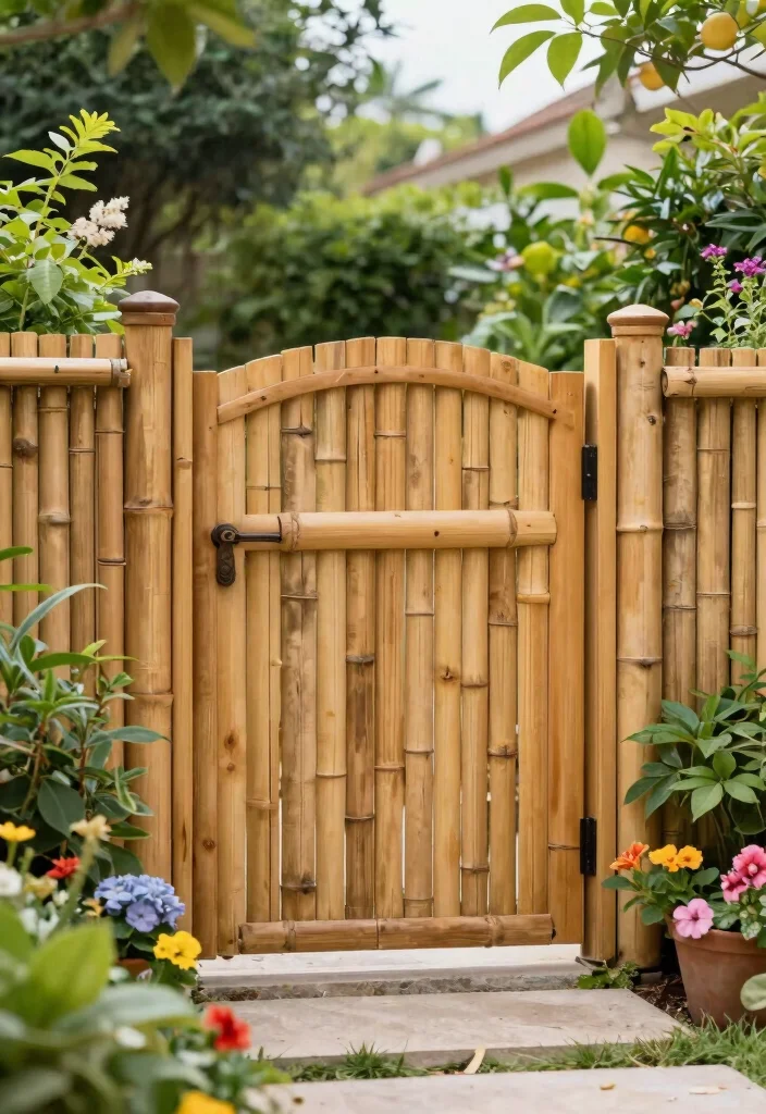 14 Front Yard Fence Ideas That Boost Curb Appeal Without Breaking Code - 8. Artisanal Bamboo Fencing 1