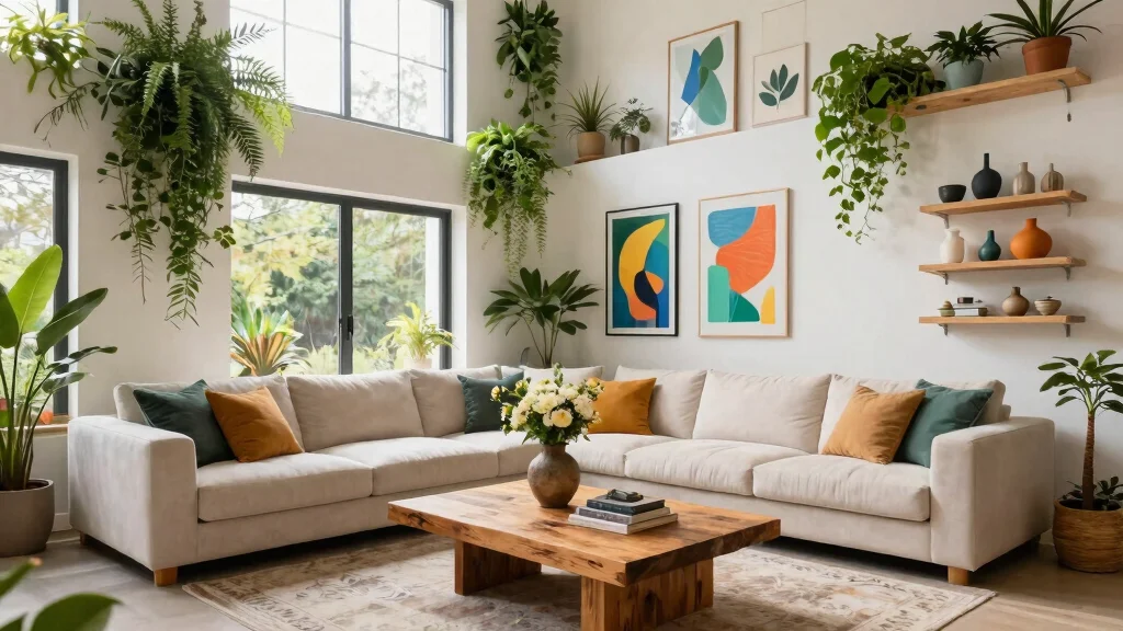 14 High Ceiling Wall Decor Living Room Ideas That Don't Feel Empty