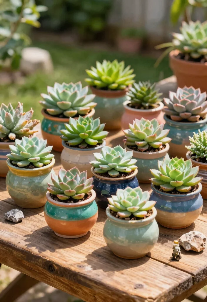 14 Mexican Farmhouse Decor Ideas That Work in Any Climate - 1. Vibrant Succulent Arrangements 1