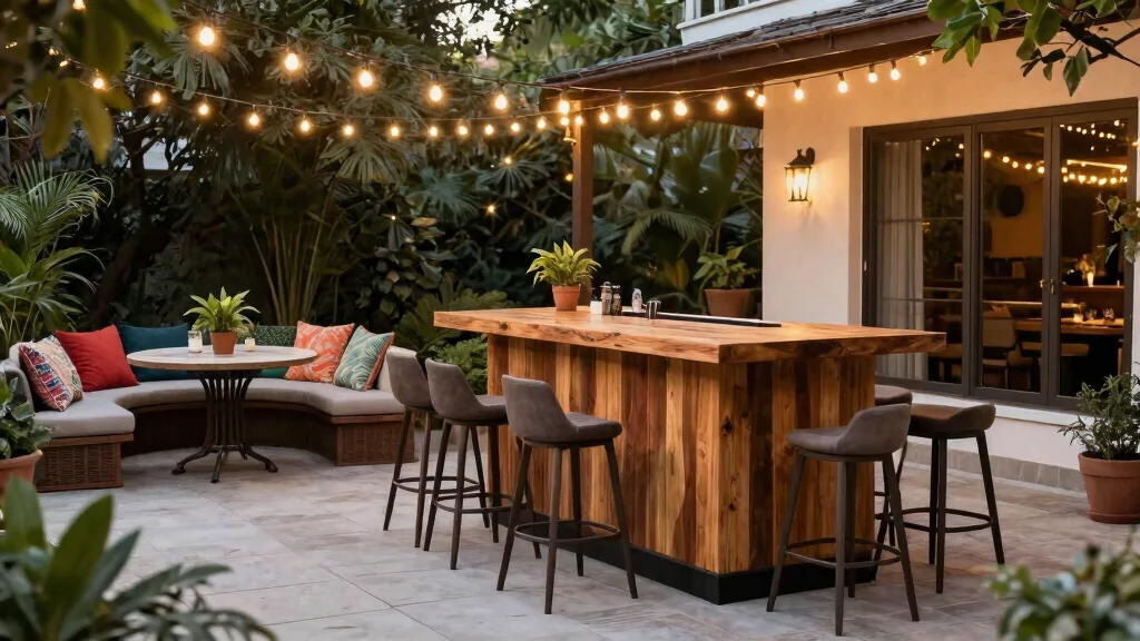 14 Outdoor Bar Table Ideas That Seat More Without Taking Over