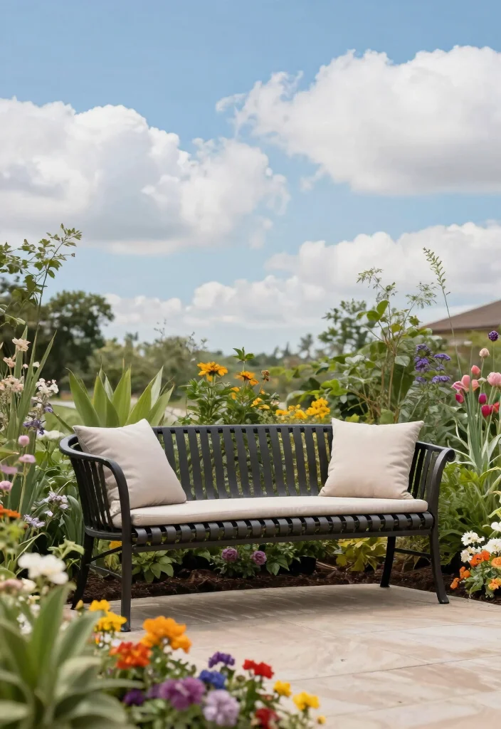 14 Patio Bench Ideas That Fit Tight Corners and Narrow Spaces - 5. Curved Benches for Unique Appeal 1