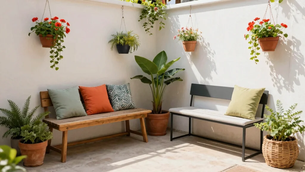 14 Patio Bench Ideas That Fit Tight Corners and Narrow Spaces
