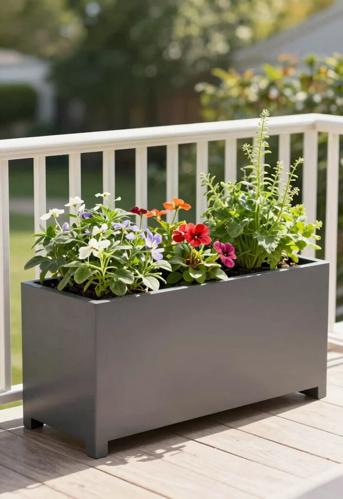 14 Porch Planter Box Ideas That Stay Watered and Boost Curb Appeal - 11. Self-Watering Planter Boxes 1