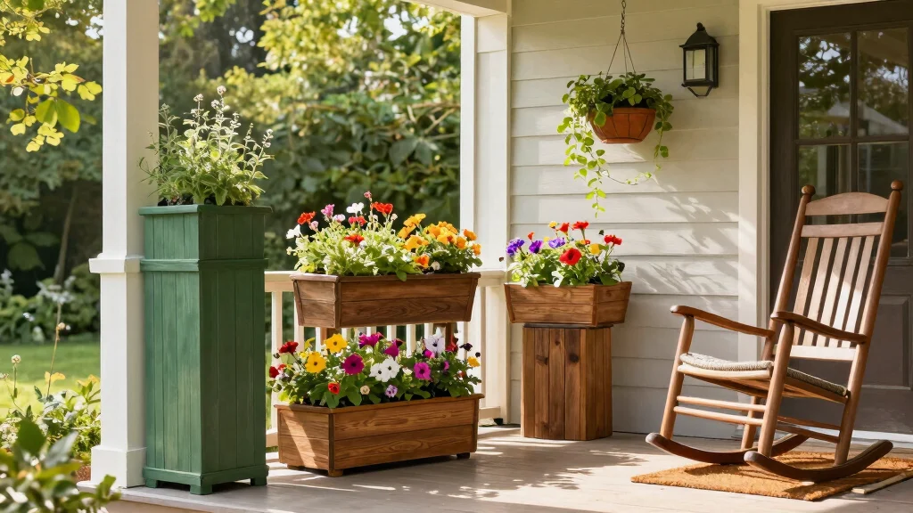 14 Porch Planter Box Ideas That Stay Watered and Boost Curb Appeal
