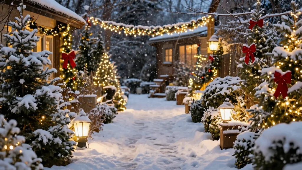 15 Christmas Walkway Ideas That Stay Lit Through Snow and Ice