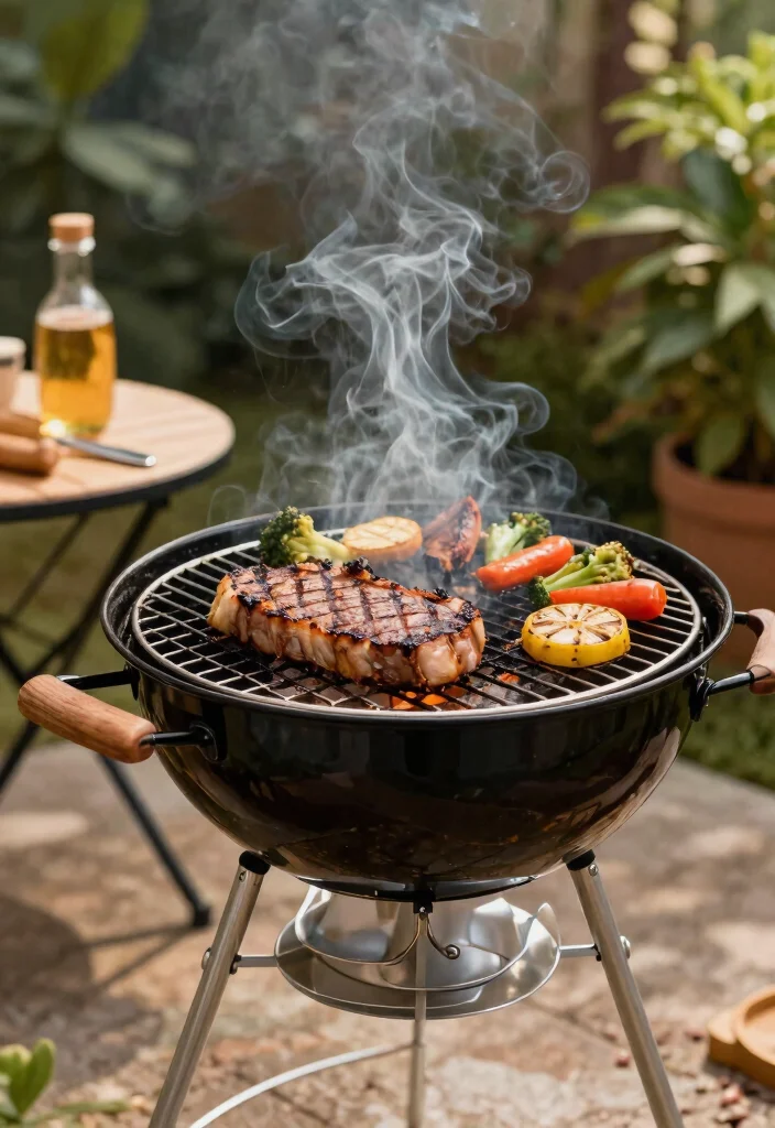 15 Compact Grill Ideas for Small Patios that are Perfect for Urban Gardens - 1. Portable Charcoal Grill for a Smoky Flavor 1