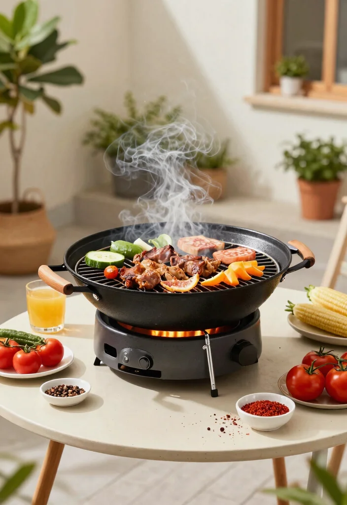 15 Compact Grill Ideas for Small Patios that are Perfect for Urban Gardens - 14. Mini Wok Grill for Asian Flavors 1