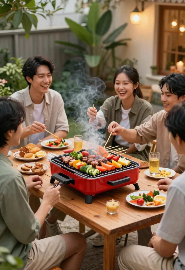 15 Compact Grill Ideas for Small Patios that are Perfect for Urban Gardens - 4. Tabletop Grill for Small Gatherings 1