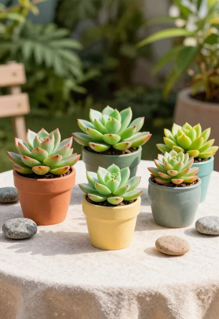 15 Fake Outdoor Plants for Landscaping That Actually Look Real Year-Round - 1. Lifelike Succulent Arrangements 1