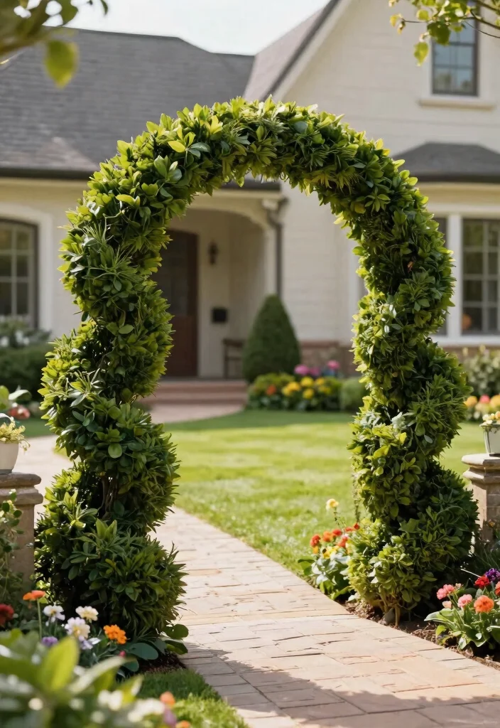15 Fake Outdoor Plants for Landscaping That Actually Look Real Year-Round - 11. Elegant Topiary Shapes 1