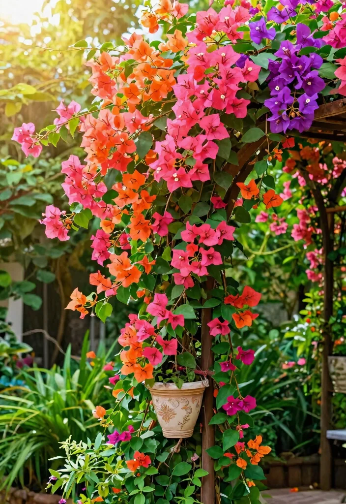 15 Fake Outdoor Plants for Landscaping That Actually Look Real Year-Round - 9. Brightly Colored Faux Bougainvillea 1