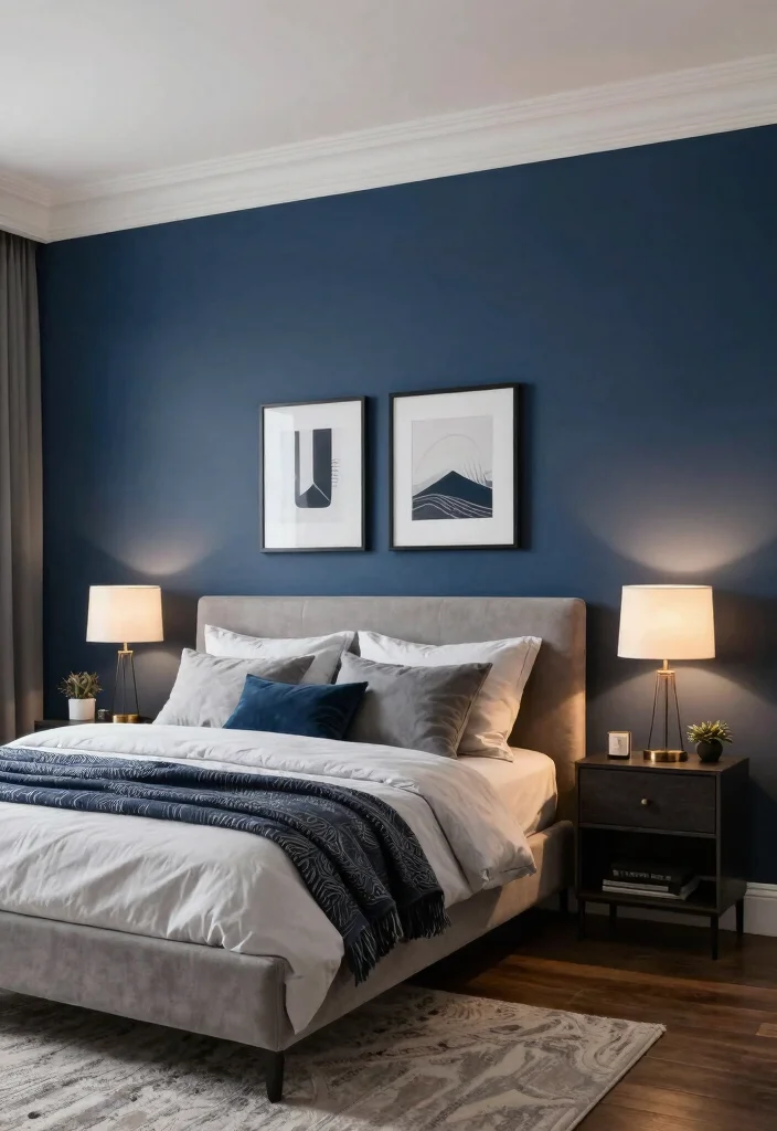 15 Farmhouse Crown Molding Concepts That Install Without a Miter Saw - 11. Accent Wall Crown Molding 1