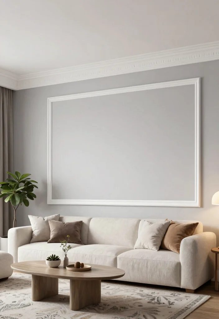 15 Farmhouse Crown Molding Concepts That Install Without a Miter Saw - 3. DIY Faux Crown Molding 1
