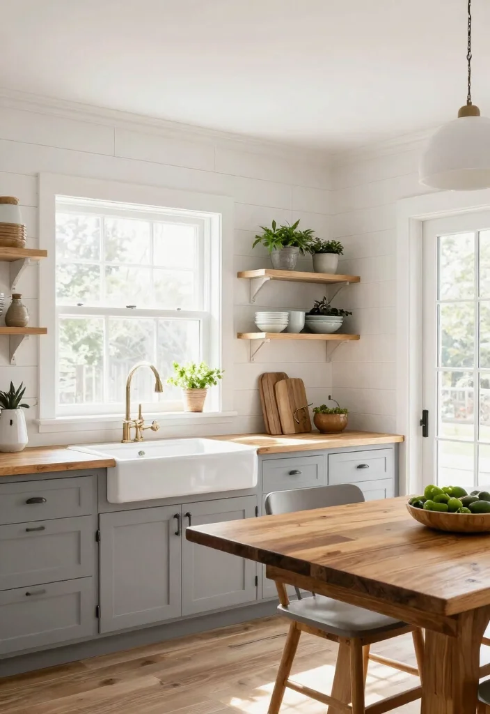 15 Farmhouse Crown Molding Concepts That Install Without a Miter Saw - 8. Simple Shiplap Style 1