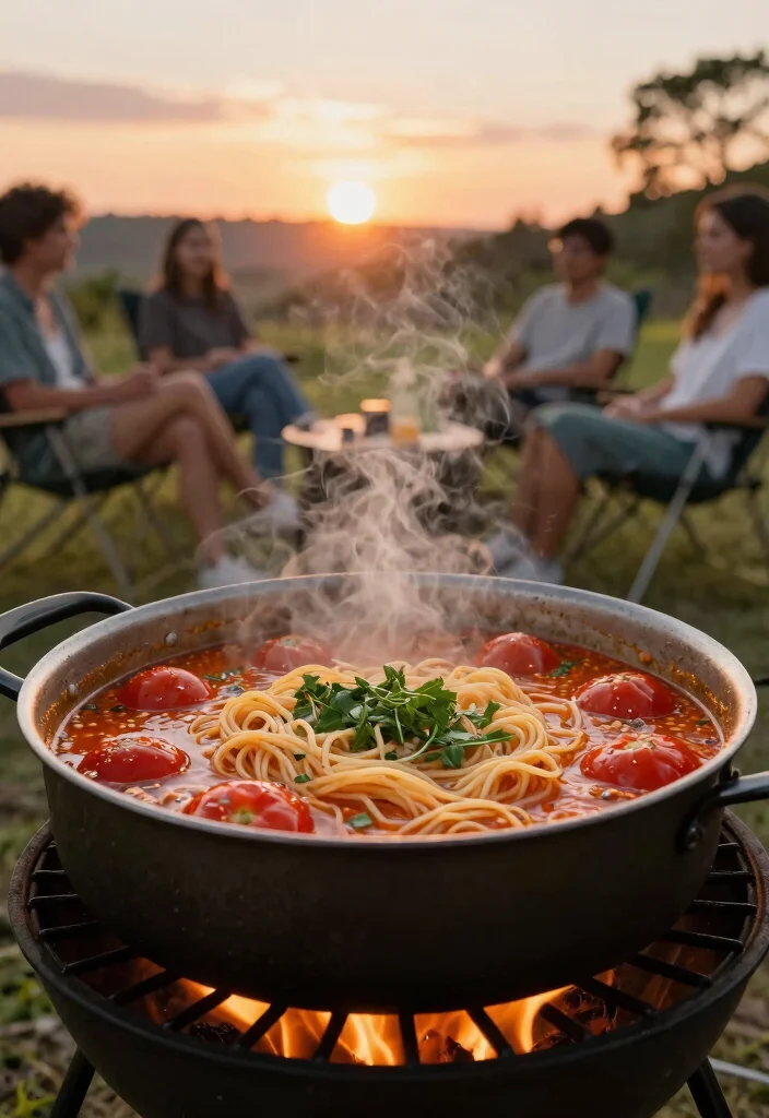 15 Fire Pit Grill Ideas That Let You Cook Over Open Flame - 11. One-Pan Pasta: Simple and Delicious 1