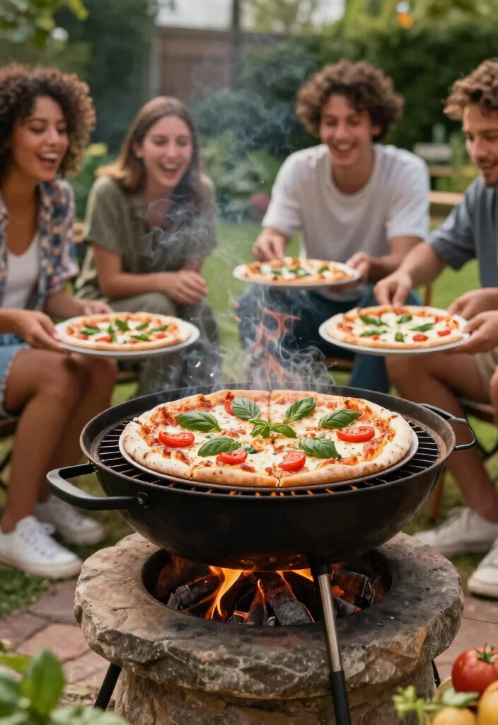15 Fire Pit Grill Ideas That Let You Cook Over Open Flame - 2. Grilled Pizza: Fresh and Fun 1