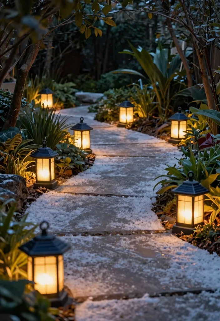 15 Outdoor Christmas Decorations for Yards That Stay Lit All Night - 8. Festive Solar-Powered Lanterns 1