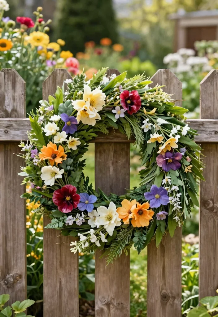 15 Outdoor Fence Decor Ideas That Boost Curb Appeal From the Street - 10. Seasonal Wreaths 1