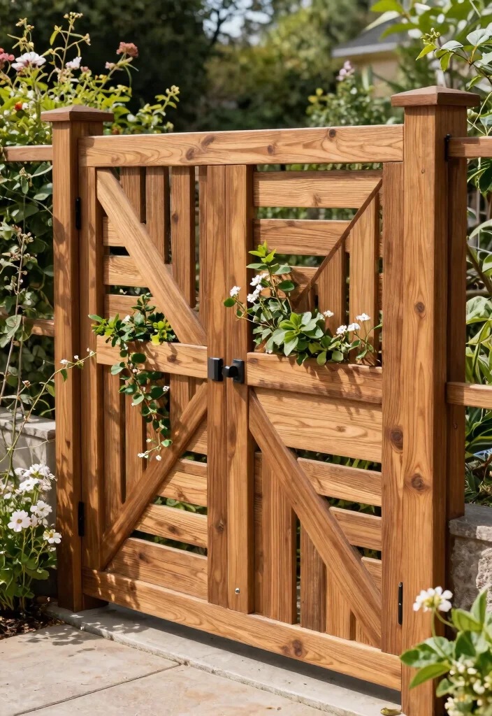 15 Outdoor Fence Decor Ideas That Boost Curb Appeal From the Street - 3. Decorative Wooden Slats 1